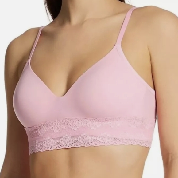 Natori Bliss Perfection Contour Soft Cup Bra - Peony /ballerina pink 723154 - Picture 3 of 4